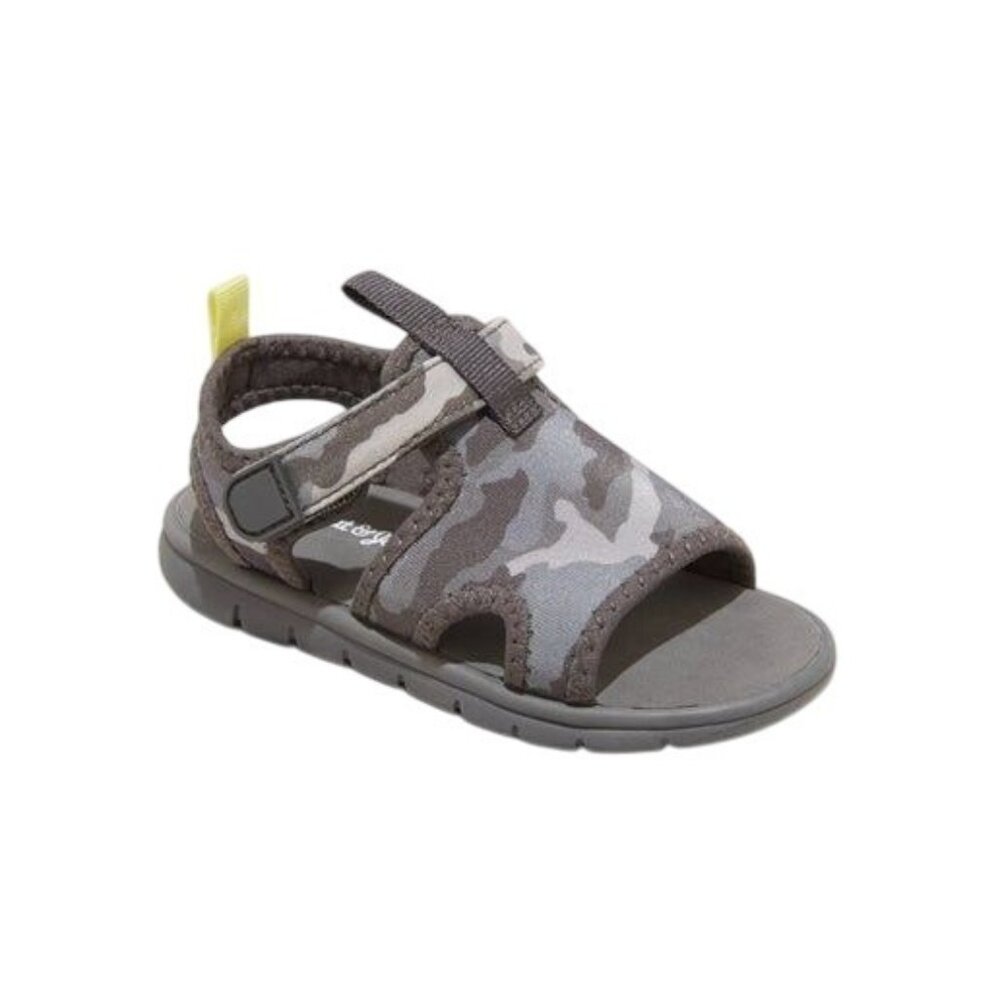 Toddler Camo Sandals With Velcro Straps Size 5